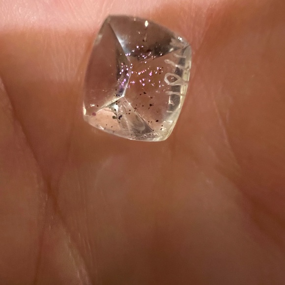 Super Rare Pink Fire Covellite in Quartz Loose Gem - Picture 15 of 15